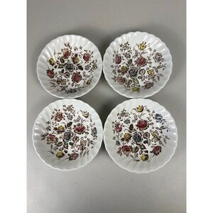 Johnson Bros Staffordshire Bouquet Ironstone Fruit‎ Bowls Set 4 Made in England